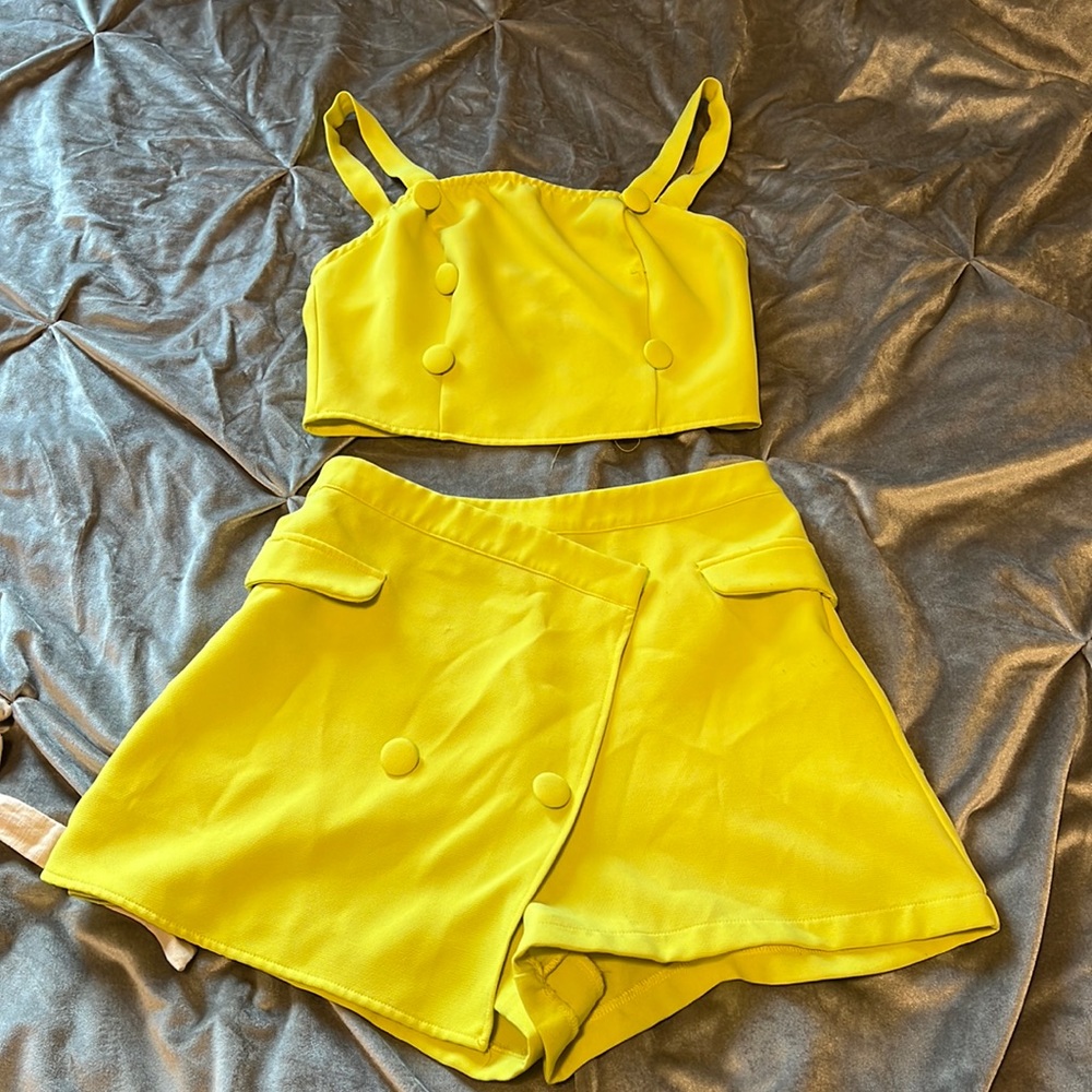 Lime green two piece set